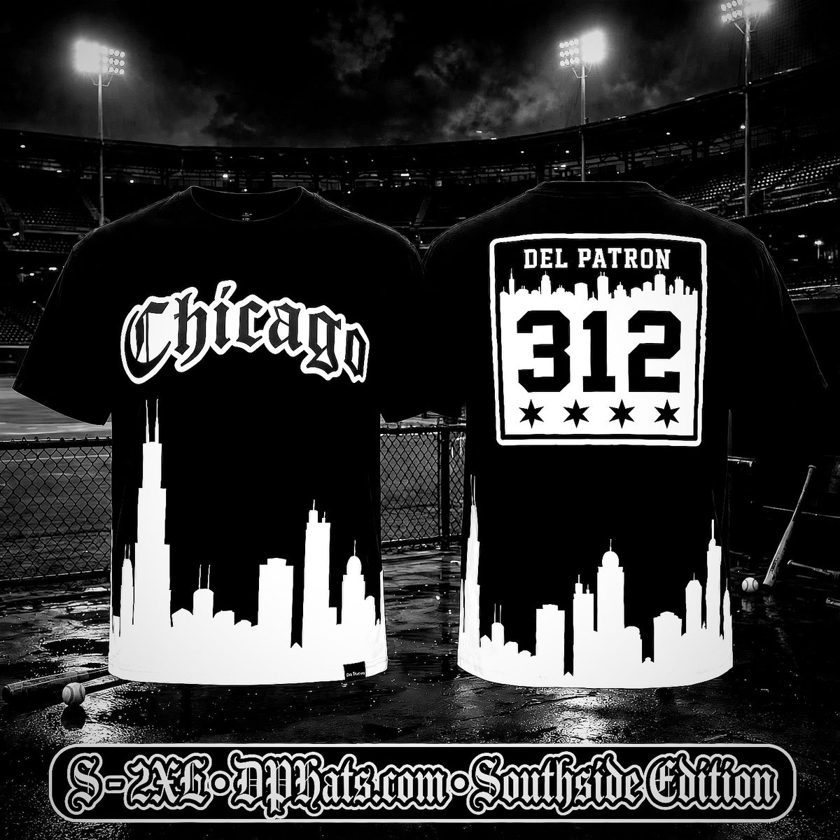 Chicago Skyline Black